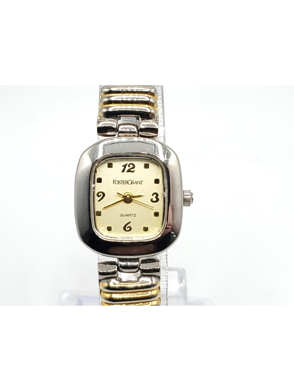 Foster Grant Quartz Watch Womens New Battery Two-Tone Dial 20mm